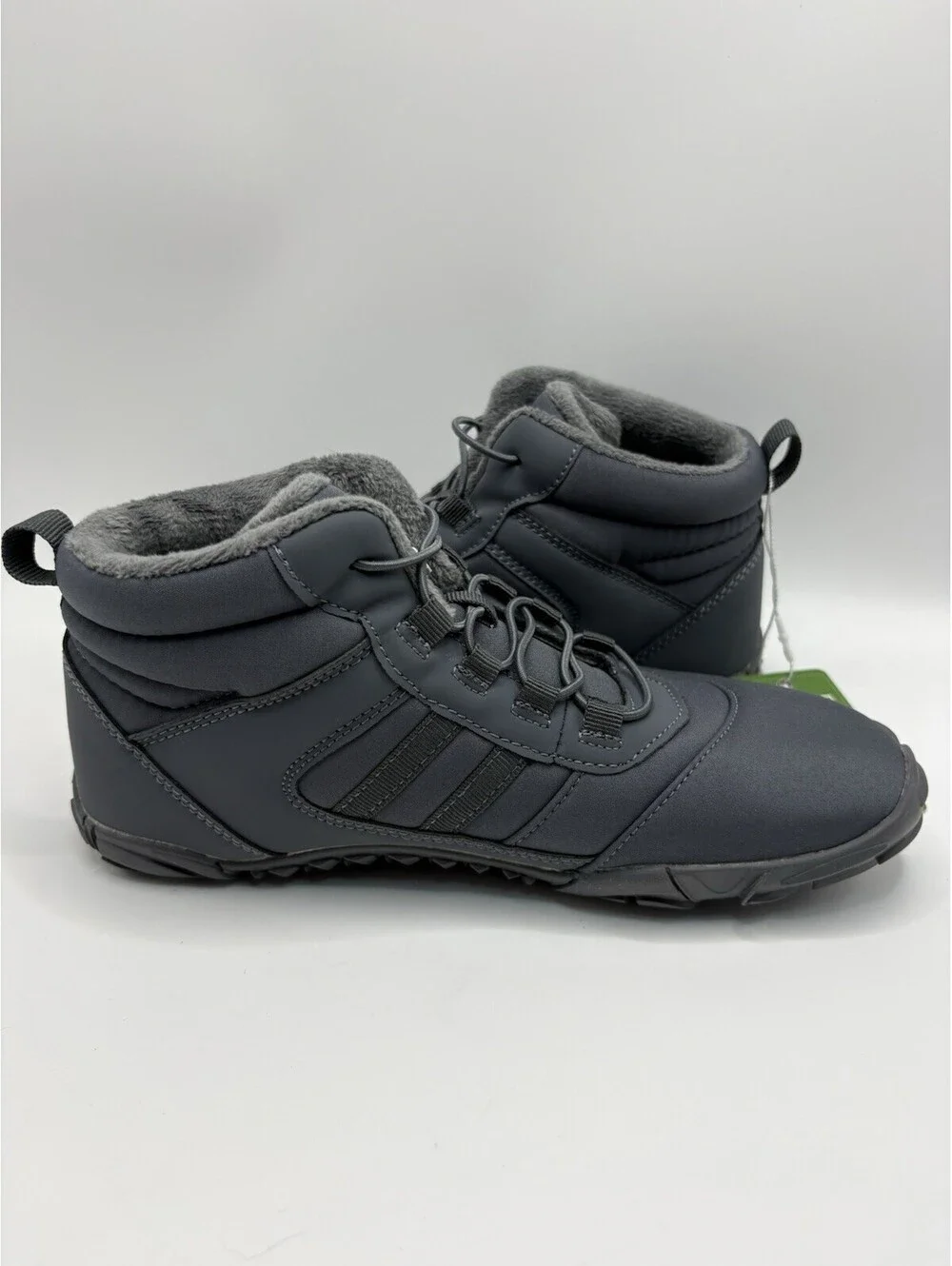 Hike Womens Winter Snow Boots Size 37 Gray Faux Fur Lined Trail Boots US 6.5 NWT